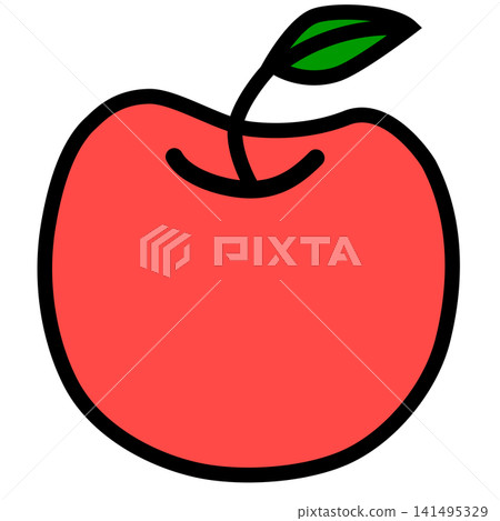 Illustration of red apple Illustration of red apple 141495329