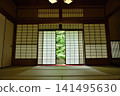 Unryu-in Temple: Green maple leaves seen through the gaps in the room of enlightenment (Higashiyama Ward, Kyoto City) 141495630