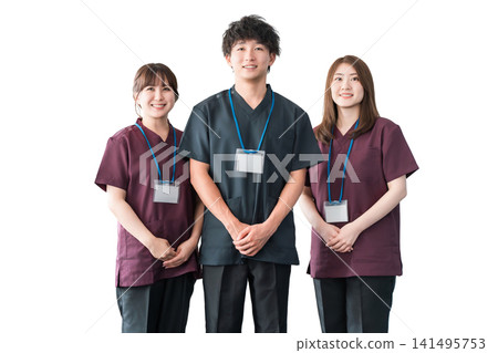 Doctors, doctors and nurses wearing scrubs Doctors, doctors and nurses wearing scrubs 141495753
