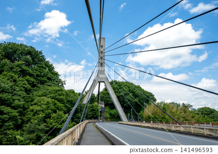 秩父大橋伸入蔚藍的天空 秩父大橋伸入蔚藍的天空 141496593