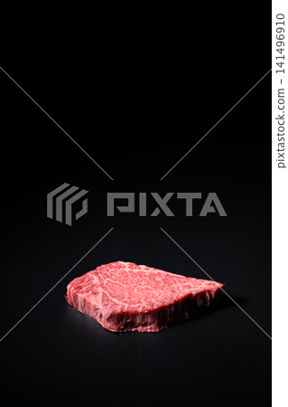 Beef against a black background Beef against a black background 141496910