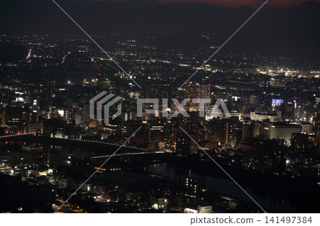 Night view of Numazu from Kanukiyama Observatory Night view of Numazu from Kanukiyama Observatory 141497384
