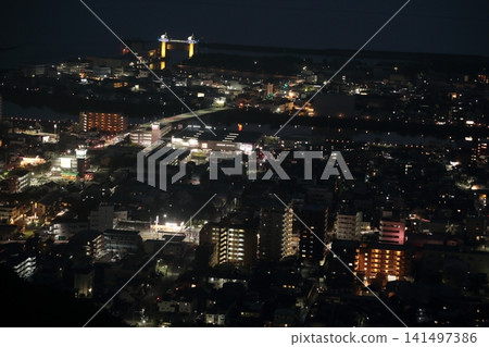 Night view of Numazu from Kanukiyama Observatory 141497386
