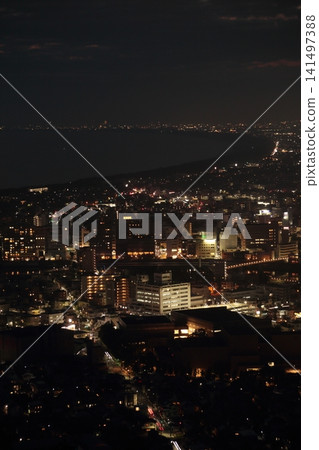 Night view of Numazu from Kanukiyama Observatory Night view of Numazu from Kanukiyama Observatory 141497388