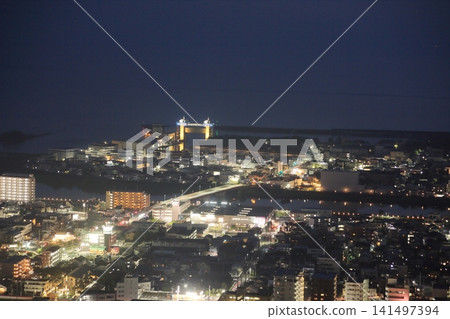 Night view of Numazu from Kanukiyama Observatory Night view of Numazu from Kanukiyama Observatory 141497394