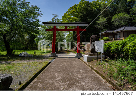 Scenery of the approach to Sumiyoshi Shrine Scenery of the approach to Sumiyoshi Shrine 141497607