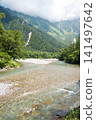 上高地壯麗的山景，穗高山脈與清澈的溪流交相輝映。 141497642