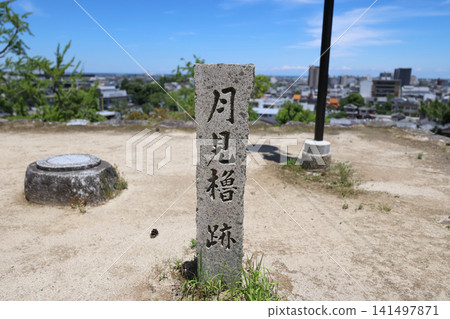 Matsusaka Castle, Mie Prefecture: National Historic Site - Stone walls of the main keep Matsusaka Castle, Mie Prefecture: National Historic Site - Stone walls of the main keep 141497871