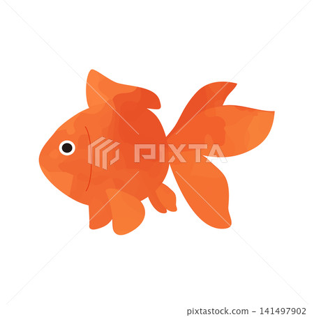 Watercolor-style goldfish illustrations to brighten up summer Watercolor-style goldfish illustrations to brighten up summer 141497902