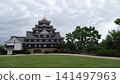 Okayama Castle: The main keep as seen from the main level Okayama Castle: The main keep as seen from the main level 141497963