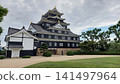 Okayama Castle: The main keep as seen from the main level Okayama Castle: The main keep as seen from the main level 141497964