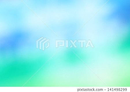 藍色和綠色的柔和的抽象的背景 141498299