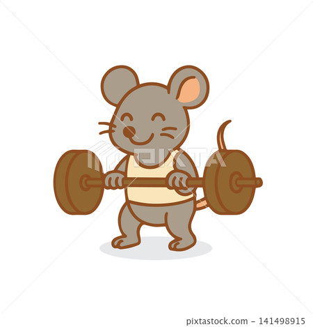weight lifting rat 141498915