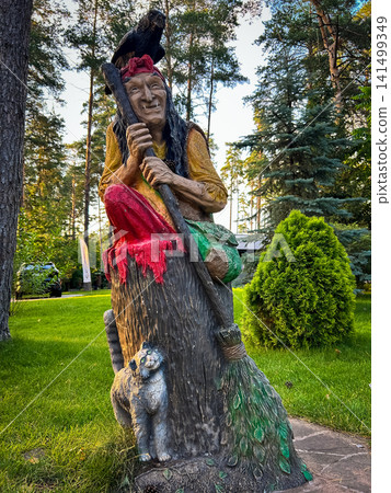 Fairytale character Baba Yaga Fairytale character Baba Yaga 141499349