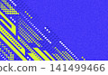 Modern and Dynamic Sport Background With Blue and Lime Green Geometric Shapes And Texture Effects 141499466