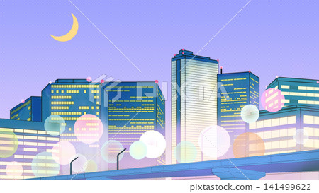 城市流行背景 - 夜景城市 141499622