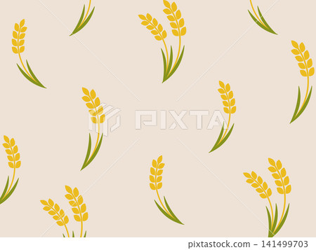 Retro pop rice field pattern background Retro pop rice field pattern background 141499703
