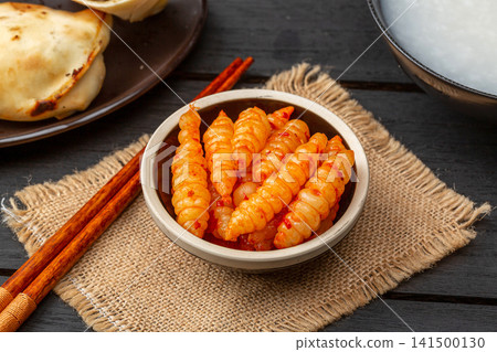 spicy pickled crosnes Chinese artichoke seasoned with red chili oil 141500130