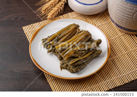 salted potherb mustard greens preserved pickled vegetable for cooking salted potherb mustard greens preserved pickled vegetable for cooking 141500153
