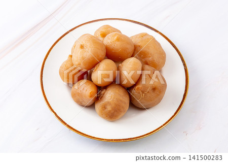 pickled radish chunks seasoned traditional salty preserved vegetable pickled radish chunks seasoned traditional salty preserved vegetable 141500283