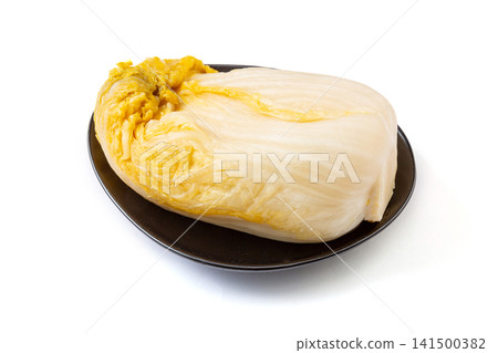 fermented sour napa cabbage traditional pickled whole leaf vegetable fermented sour napa cabbage traditional pickled whole leaf vegetable 141500382