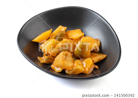 pickled mustard tuber chunks seasoned traditional salty preserved vegetable pickled mustard tuber chunks seasoned traditional salty preserved vegetable 141500392