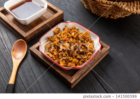 traditional mixed pickled vegetable chopped relish with savory flavor traditional mixed pickled vegetable chopped relish with savory flavor 141500399