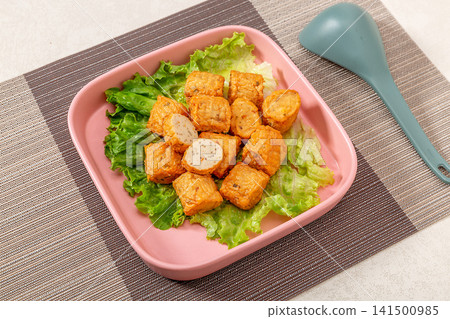 chicken Meat Roll Balls Traditional Asian Protein Snack Food chicken Meat Roll Balls Traditional Asian Protein Snack Food 141500985