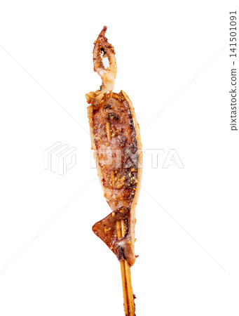 grilled Squid Skewers Seasoned with Chili Powder and Cumin Spices grilled Squid Skewers Seasoned with Chili Powder and Cumin Spices 141501091