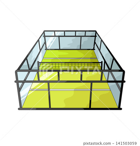Illustration of padel court 141503059