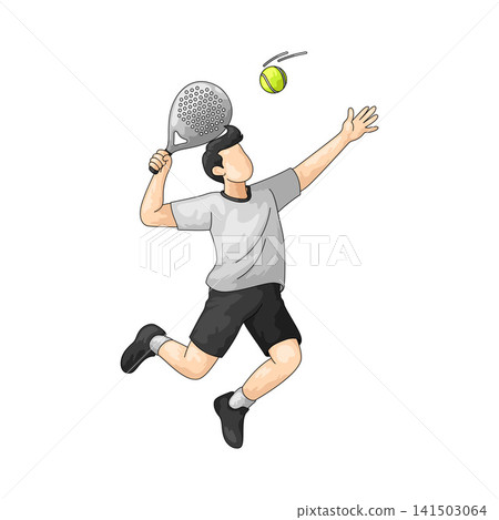 Illustration of Padel Smash Illustration of Padel Smash 141503064