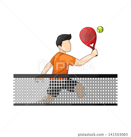 Illustration of Padel Volley Illustration of Padel Volley 141503065