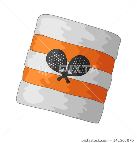 Illustration of Padel Wristband Illustration of Padel Wristband 141503070
