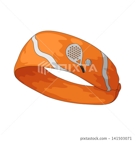 Illustration of Padel Headband Illustration of Padel Headband 141503071