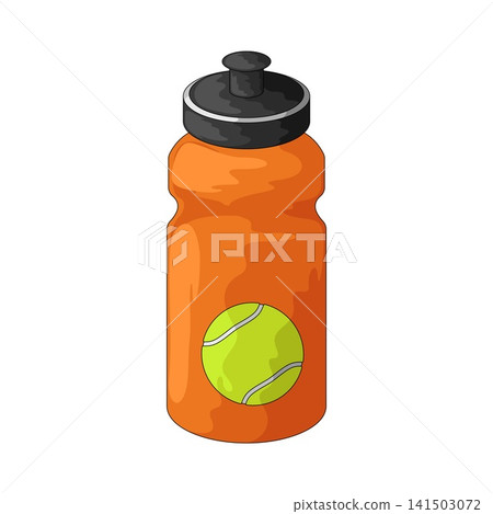 Illustration of Padel Water Bottle Illustration of Padel Water Bottle 141503072