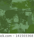 green grungy painted background. Green paintbrush strokes texture 141503368