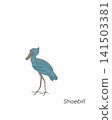 shoebill的例證 141503381