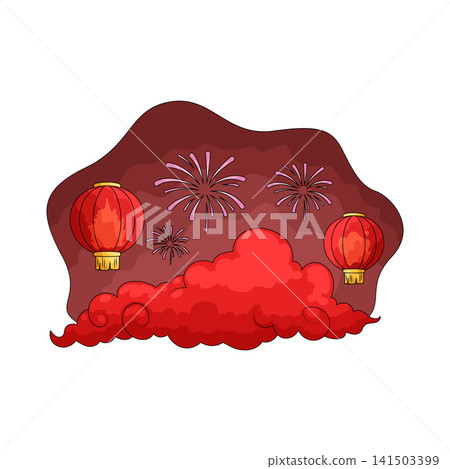 Illustration of Chinese New Year Illustration of Chinese New Year 141503399