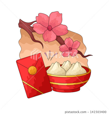 Illustration of Spring Festival Illustration of Spring Festival 141503400