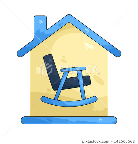 Illustration of retirement home Illustration of retirement home 141503568