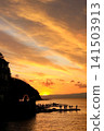Beautiful sunset over Enoshima 141503913