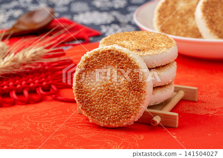 traditional Sesame Baked Pastry Cake Crispy Sweet Wheat Cookie traditional Sesame Baked Pastry Cake Crispy Sweet Wheat Cookie 141504027