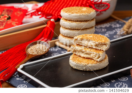 traditional Sesame Baked Pastry Cake Crispy Sweet Wheat Cookie traditional Sesame Baked Pastry Cake Crispy Sweet Wheat Cookie 141504029