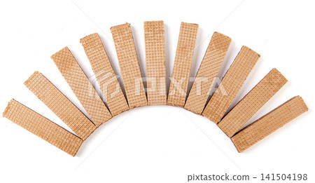 multi layered chocolate cream crispy wafer biscuits multi layered chocolate cream crispy wafer biscuits 141504198