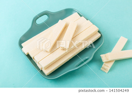 multi layered coconut cream crispy wafer biscuits 141504249