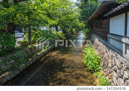 京都市一船入附近的高瀨川 京都市一船入附近的高瀨川 141504336