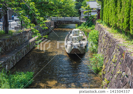 京都市一船入附近的高瀨川 京都市一船入附近的高瀨川 141504337