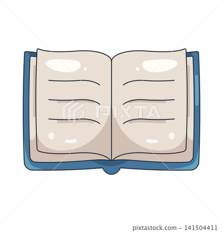 Illustration of open book Illustration of open book 141504411