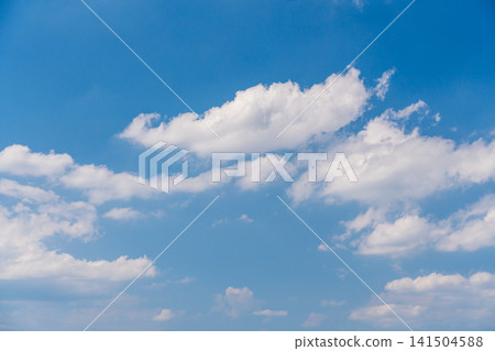 A cloudy summer sky on a scorching hot day A cloudy summer sky on a scorching hot day 141504588