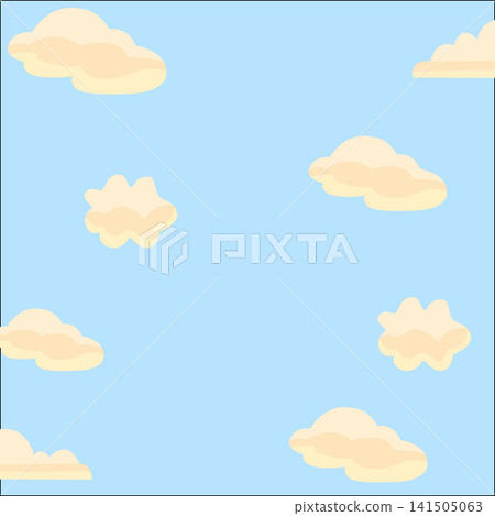 Blue sky cloud weather symbol. Vector illustration Blue sky cloud weather symbol. Vector illustration 141505063